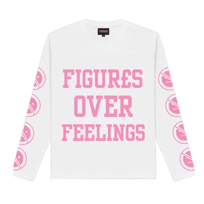 FIGUR£S Over Feelings Pink & White Tee