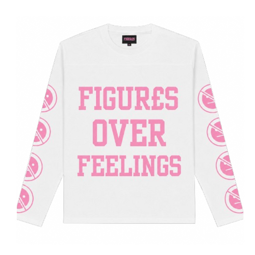 FIGUR£S Over Feelings Pink & White Tee